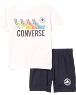 Converse Kids Graphic T-Shirt & Shorts Set (Toddler) | Kids' Sets