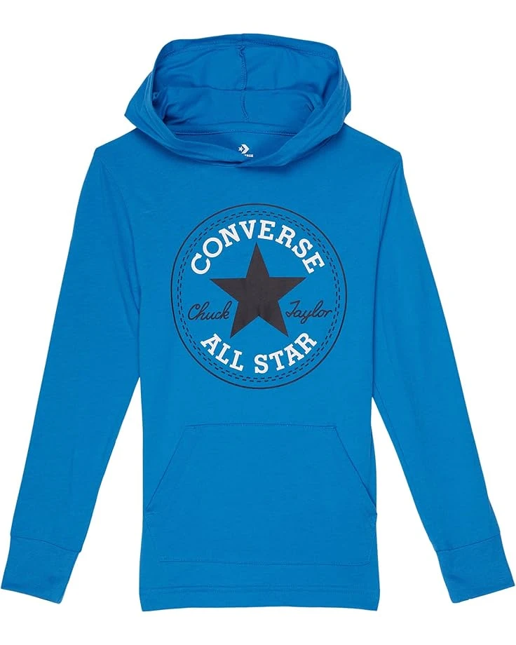 Converse Kids Long Sleeve Hooded Chuck Patch Graphic T-Shirt (Big Kids) | Shirts & Tops 1 Converse Kids Long Sleeve Hooded Chuck Patch Graphic T-Shirt (Big Kids) | Shirts & Tops