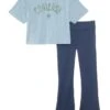 Converse Kids Boxy T-Shirt & Flared Legging Set (Big Kid) | Kids' Sets