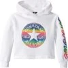 Converse Kids Chuck Patch Cropped Hoodie (Little Kids) | Hoodies & Sweatshirts