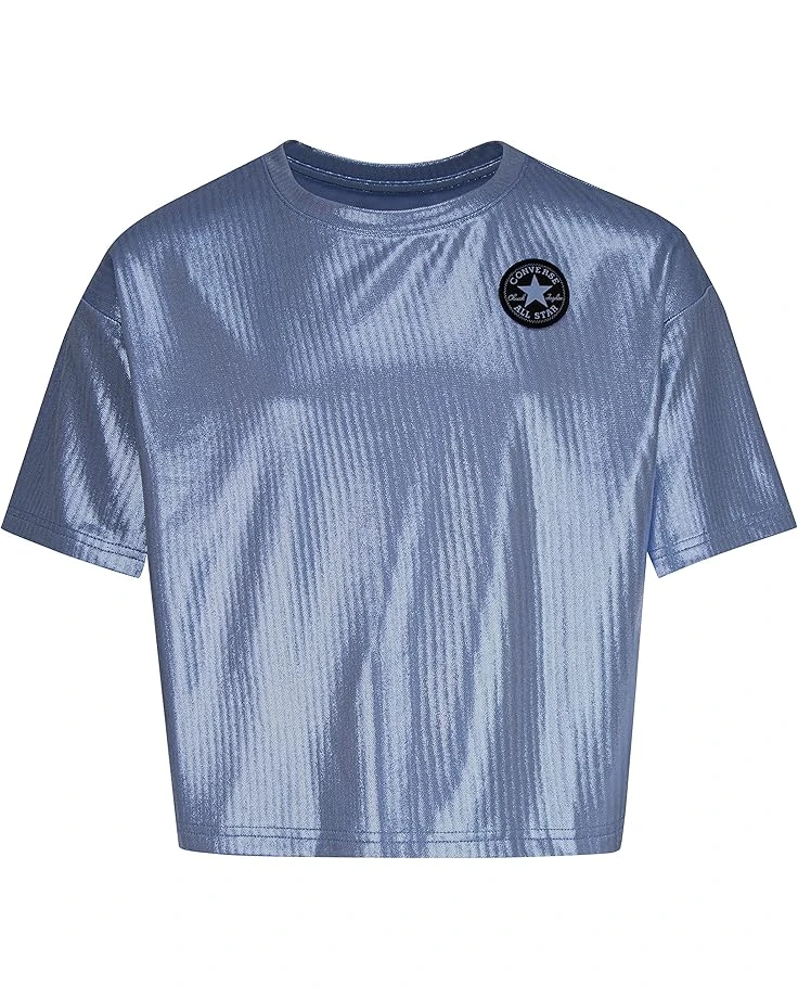 Converse Kids Boxy Foil Knit Top (Big Kids) | Shirts & Tops 1 Converse Kids Boxy Foil Knit Top (Big Kids) | Shirts & Tops